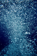 Air bubbles deep in the sea