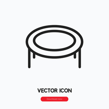 trampoline icon vector sign symbol