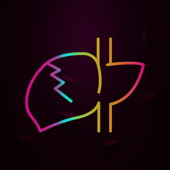 cirrhosis, disease, medical nolan icon Simple thin line, outline vector of Disease icons for ui and ux, website or mobile application