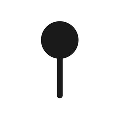 Pin icon. Location symbol modern, simple, vector, icon for website design, mobile app, ui. Vector Illustration