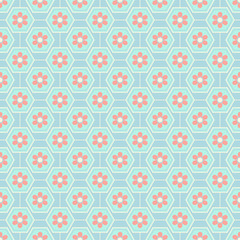 Fototapeta na wymiar Pastel floral pattern background