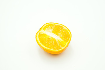 Oranges shot on a white isolated background.