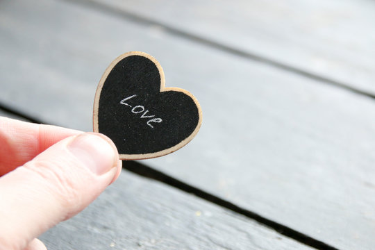 Love Heart, Happy valentine greeting card. Concept for romantic background.