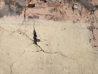 cracked plaster wall background