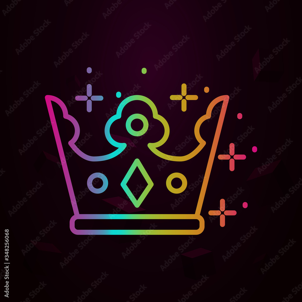 Aufkleber fame crown nolan icon simple thin line, outline vector of fame icons for ui and ux, website or mobil