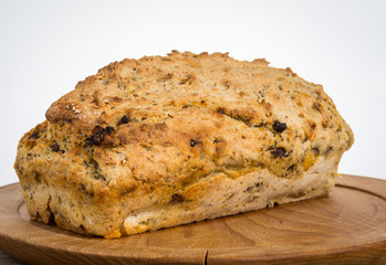 Home made bread with onion and beef.