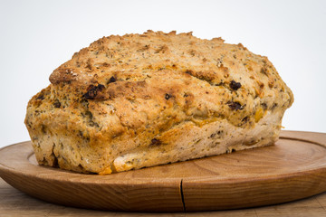 Home made bread with onion and beef.