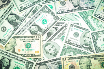 Assorted American banknotes