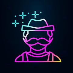 German, avatar nolan icon. Simple thin line, outline vector of oktoberfest icons for ui and ux, website or mobile application