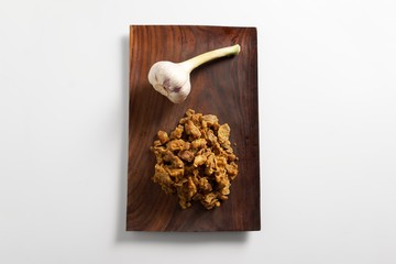 Pork cracklings, fried lard (Balkan specialty)