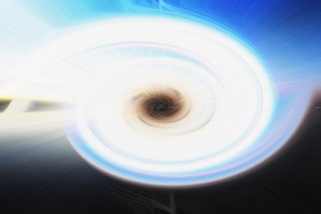 Abstract circle Light Fibers all colors sparkling universe nebula space