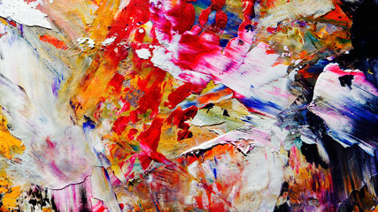 Colorful abstract background wallpaper. Modern motif visual art.  Mixtures of oil paint. Trendy...