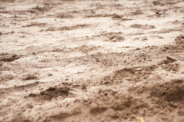 Fototapeta na wymiar Dirty sand, environment problem concept