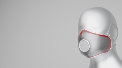 Protective face mask with filtration system