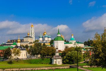 Fototapeta na wymiar View of Trinity Lavra of St. Sergius in Sergiev Posad, Russia