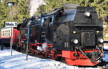 Harzer Schmalspurbahn im Winter 