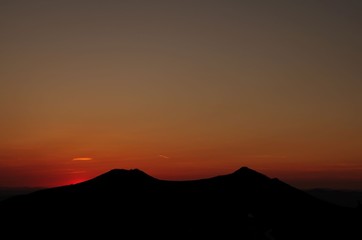 Sunset in Bieszczady mountains © Arcastardur