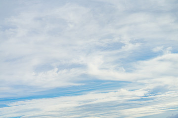 Naklejka na ściany i meble white cloudy blue sky background for texture