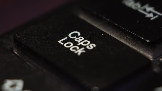 CapsLock button macro shooting the led light blue and red buttons keyboard