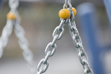 Fragment of a new iron chain.