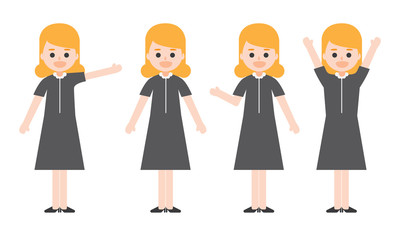 vector illustration of business people. cartoon and flat design.