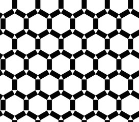 Abstract geometric hexagon pattern. Vector  background.