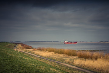 View over the Elbe River - Germany