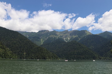 
Abkhazian mountains around Lake Ritz