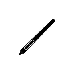 Drawing tablet, graphic tablet pen vector icon