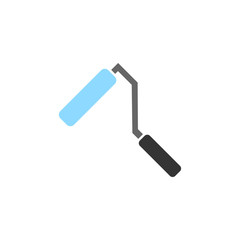 Paint roller vector icon, renovating icon