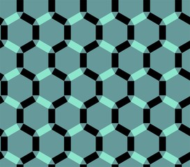 Abstract geometric hexagon pattern. Vector  background.