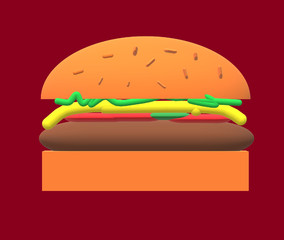fast food illustration