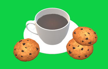 cup of tea and cookies
