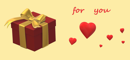 gift box with ribbon