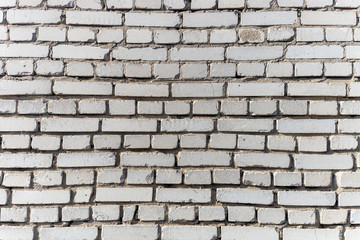 Background texture of a old white brick wall
