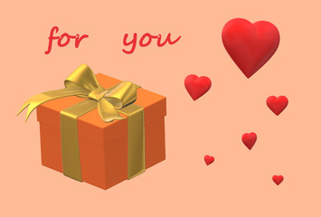 gift box with ribbon