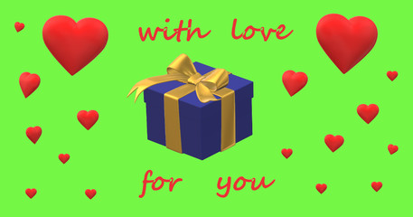 gift box with ribbon