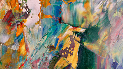 Colorful abstract background wallpaper. Modern motif visual art.  Mixtures of oil paint. Trendy...