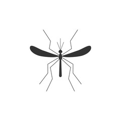 Mosquito icon vector illustration isolated on white.
