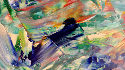 Colorful abstract background wallpaper. Modern motif visual art.  Mixtures of oil paint. Trendy...