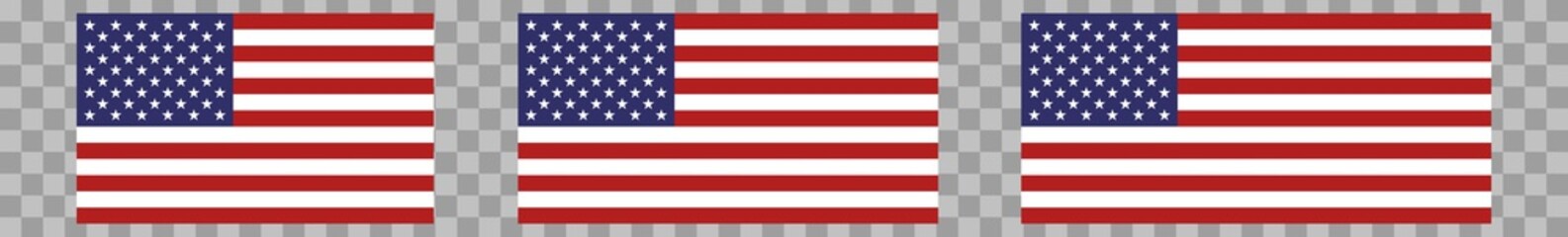US Flag American | USA Flags | United States Country | America Symbol | Isolated | Variations