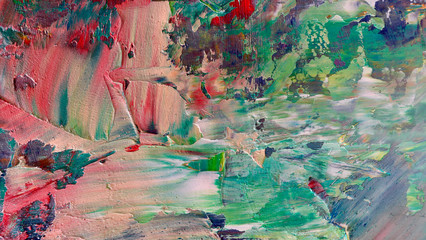 Colorful abstract background wallpaper. Modern motif visual art.  Mixtures of oil paint. Trendy...