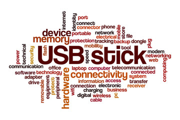 USB stick cloud concept