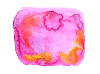 Abstract Watercolour Square Painting Multicolour Mixing Background