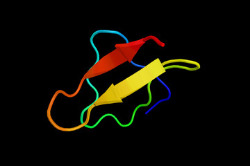 ADO1, a toxin extracted from the saliva of the assassin bug, Agriosphodrus dohrni. Insect toxins are various protein toxins produced by insect species. 3d rendering