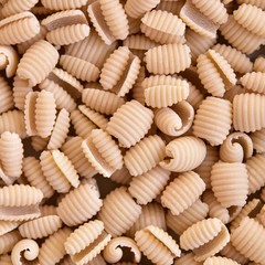 Fototapeta na wymiar Monachelle pasta texture, like a shell of snails