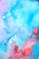 Abstract Watercolour Square Painting Multicolour Mixing Background