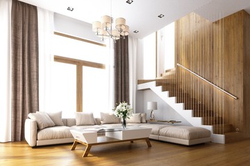 3d render of home interior