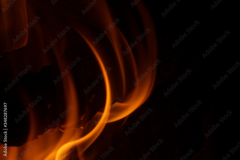 Wall mural abstract fire background