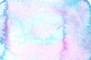 Abstract Watercolour Square Painting Multicolour Mixing Background